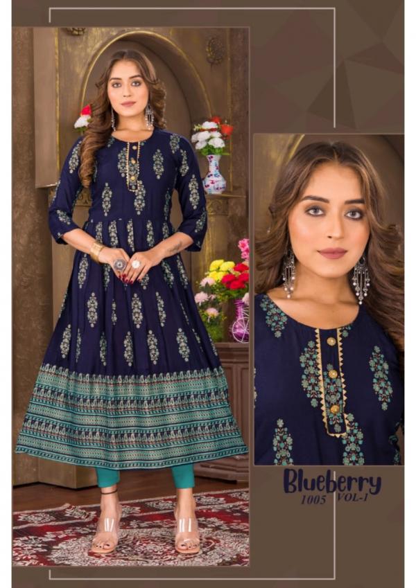 Blueberry Vol 1 Ethnic Wear Anarkali Kurti Collection